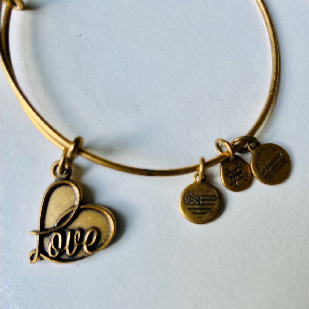 Alex & Ani Bracelet, “LOVE” adjusting, beautiful design to fit all size, NWOT - Picture 2 of 3